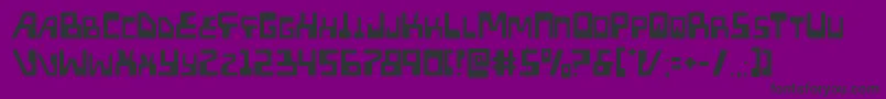 Шрифт Xpedlight – чёрные шрифты на фиолетовом фоне