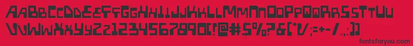 Xpedlight Font – Black Fonts on Red Background