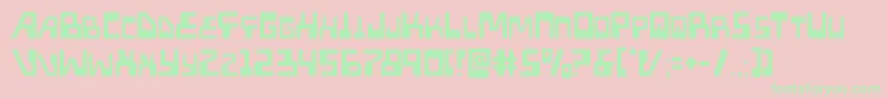 Xpedlight Font – Green Fonts on Pink Background