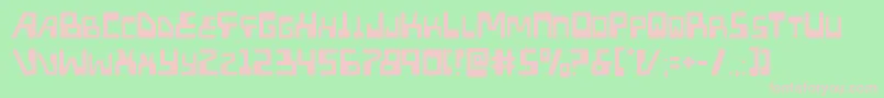Xpedlight-Schriftart – Rosa Schriften auf grünem Hintergrund