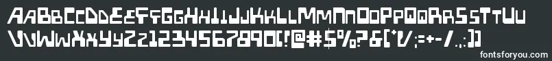 Шрифт Xpedlight – белые шрифты на чёрном фоне