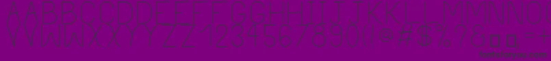 PhilippineLight Font – Black Fonts on Purple Background