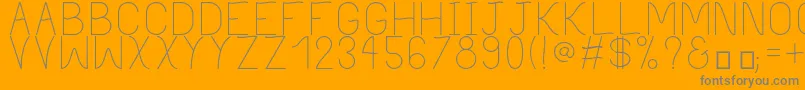 Шрифт PhilippineLight – серые шрифты на оранжевом фоне
