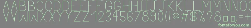 PhilippineLight Font – Green Fonts on Gray Background