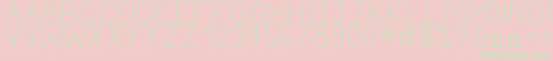 Fonte PhilippineLight – fontes verdes em um fundo rosa