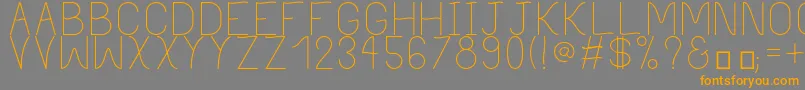 PhilippineLight Font – Orange Fonts on Gray Background