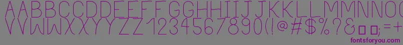 PhilippineLight Font – Purple Fonts on Gray Background