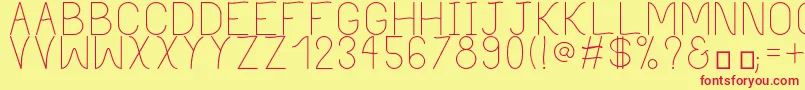 PhilippineLight Font – Red Fonts on Yellow Background