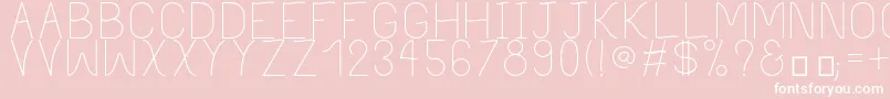 PhilippineLight Font – White Fonts on Pink Background