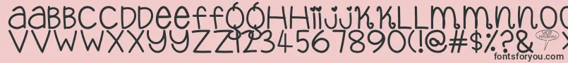 YopPekabor Font – Black Fonts on Pink Background