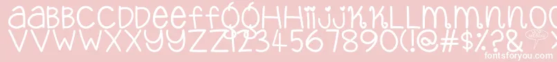 YopPekabor Font – White Fonts on Pink Background