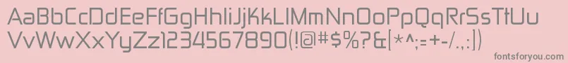 ZektonrgRegular Font – Gray Fonts on Pink Background