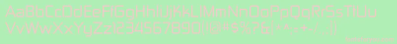 ZektonrgRegular Font – Pink Fonts on Green Background