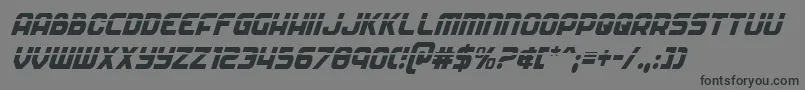 Soldierlasercondital Font – Black Fonts on Gray Background