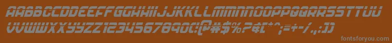 More about Soldierlasercondital Font Soldierlasercondital Font – Gray Fonts on Brown Background
