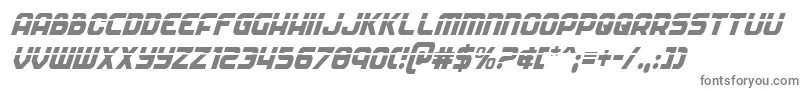 Soldierlasercondital Font – Gray Fonts on White Background