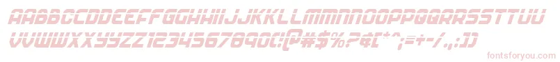 Soldierlasercondital Font – Pink Fonts on White Background