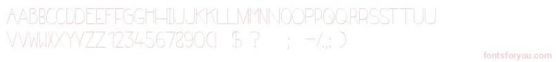 Frenchy Font – Pink Fonts on White Background