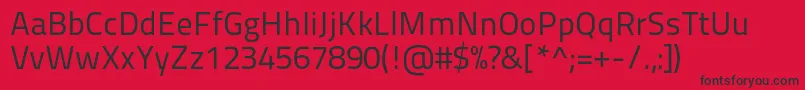 Titilliummaps29l400wt Font – Black Fonts on Red Background