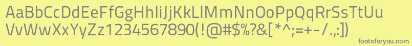 More about Titilliummaps29l400wt Font Titilliummaps29l400wt Font – Gray Fonts on Yellow Background