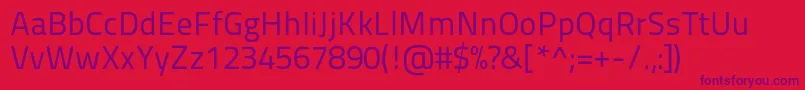 Titilliummaps29l400wt Font – Purple Fonts on Red Background