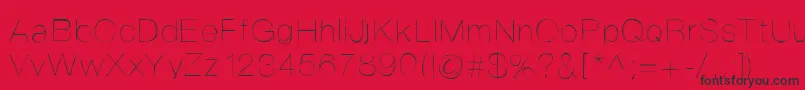 Helvetifrankdingbats Font – Black Fonts on Red Background
