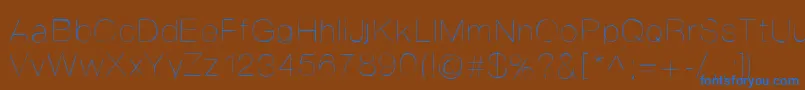Helvetifrankdingbats Font – Blue Fonts on Brown Background