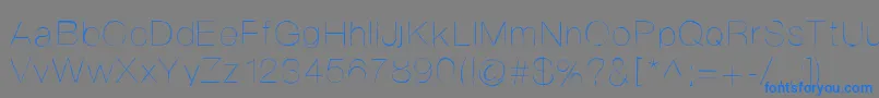 Helvetifrankdingbats Font – Blue Fonts on Gray Background