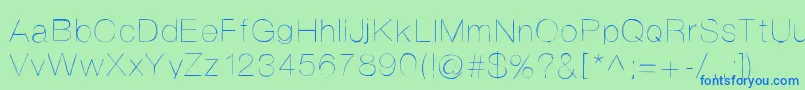 Helvetifrankdingbats Font – Blue Fonts on Green Background