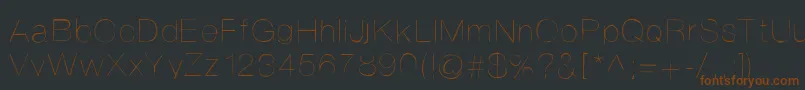 Helvetifrankdingbats Font – Brown Fonts on Black Background