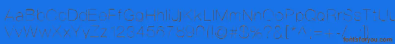 Helvetifrankdingbats Font – Brown Fonts on Blue Background