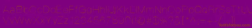 Helvetifrankdingbats Font – Brown Fonts on Purple Background