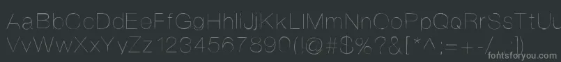 Helvetifrankdingbats Font – Gray Fonts on Black Background