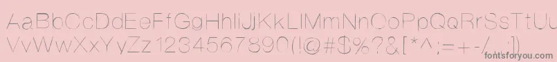 Helvetifrankdingbats Font – Gray Fonts on Pink Background