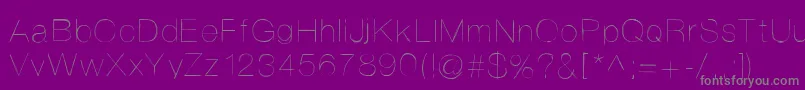 Helvetifrankdingbats Font – Gray Fonts on Purple Background
