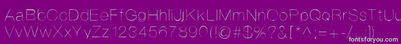 Police Helvetifrankdingbats – polices vertes sur fond violet