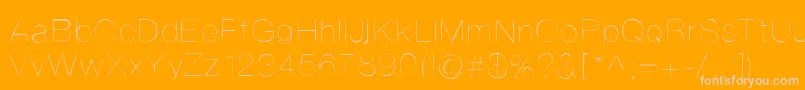 Helvetifrankdingbats Font – Pink Fonts on Orange Background