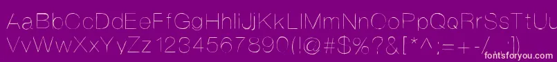 Helvetifrankdingbats Font – Pink Fonts on Purple Background