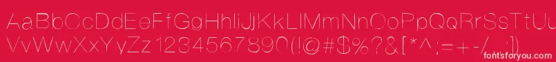 Helvetifrankdingbats Font – Pink Fonts on Red Background