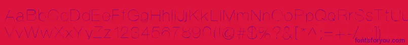 Helvetifrankdingbats Font – Purple Fonts on Red Background
