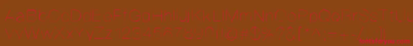 Helvetifrankdingbats Font – Red Fonts on Brown Background