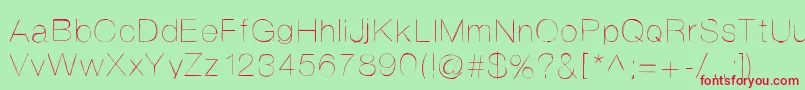 Helvetifrankdingbats Font – Red Fonts on Green Background
