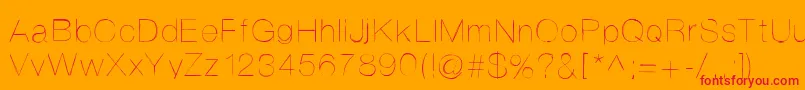 Helvetifrankdingbats-fontti – punaiset fontit oranssilla taustalla