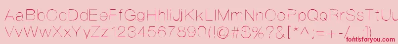 Helvetifrankdingbats Font – Red Fonts on Pink Background