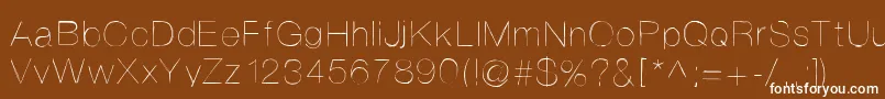 Helvetifrankdingbats Font – White Fonts on Brown Background