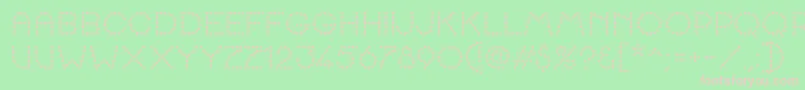 K22SpottyFace Font – Pink Fonts on Green Background