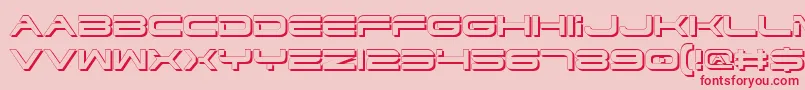 DodgerShadow Font – Red Fonts on Pink Background