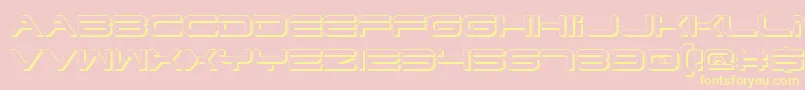 DodgerShadow Font – Yellow Fonts on Pink Background