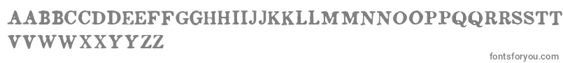 Ludgerduvernay-fontti – harmaat kirjasimet valkoisella taustalla