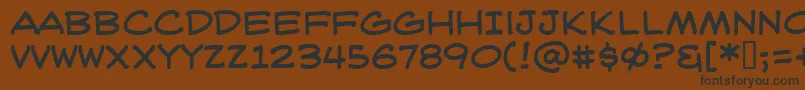 WeblettererBb Font – Black Fonts on Brown Background